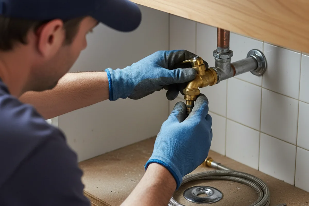 Shutoff valve and fitting work during Emergency Plumbing in Woodacre
